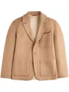 Tod's Blazer In Camel Double Fabric In Brown