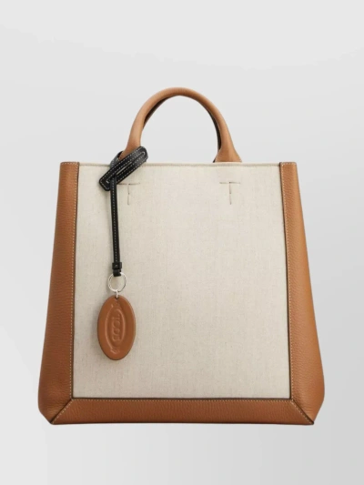 Tod's Double Shopping Bag With Two Handles In Brown