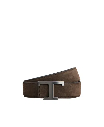 TOD'S TOD'S T TIMELESS BUCKLED REVERSIBLE BELT
