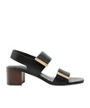 Tod's Double-strap High-heeled Sandals In Black