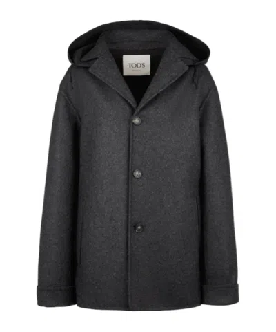 Tod's Double-faced Cashmere Jacket In Black