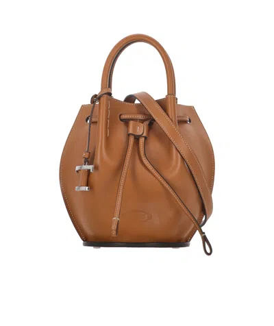 TOD'S TOD'S BUZ DRAWSTRING MINI BUCKET BAG
