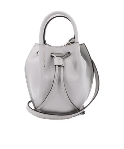 Tod's Draw-rope Bucket Bag In Gray