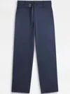 Tod's Drawstring-belt Chinos In Blue