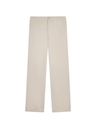 Tod's Drawstring Buttoned Trousers In Neutral