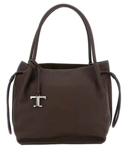Tod's Drawstring Leather Bucket Bag