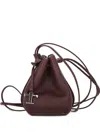 Tod's Drawstring Leather Bucket Bag In Brown
