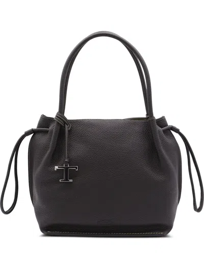 Tod's Drawstring Leather Tote Bag
