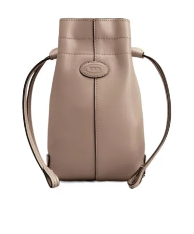 Tod's Drawstring Shoulder Bag In Brown