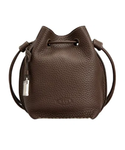 Tod's Drawstring Shoulder Bag In Brown