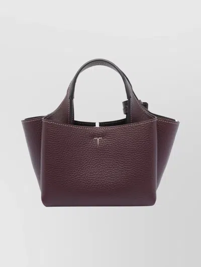Tod's Dual Handle Micro Leather Shoulder Bag