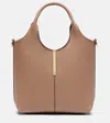 Tod's Ebr Mini Leather Tote Bag In Neutral