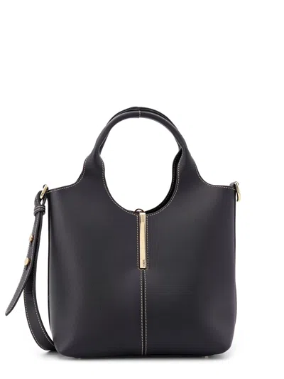 TOD'S MINI LEATHER SHOPPING TOTE BAG