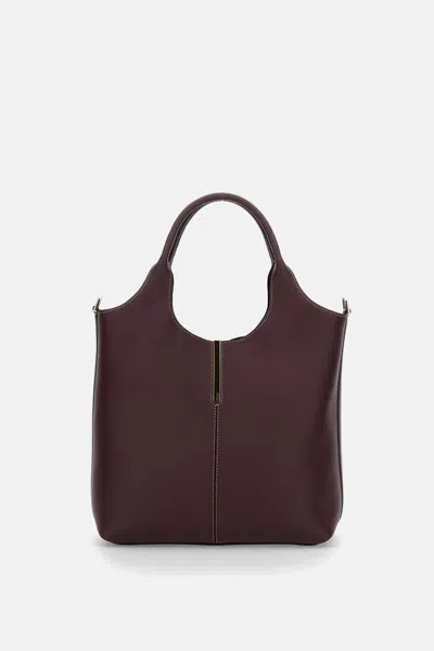 Tod's Ebr Small Two Handles In Brown