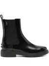 Tod's Elastic-panel Leather Chelsea Boots In Black