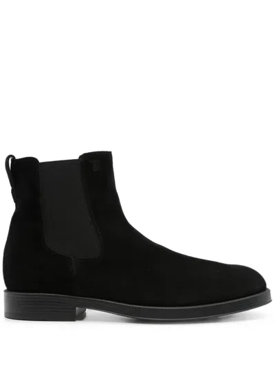 Tod's Elastic-panel Suede Chelsea Boots In Black