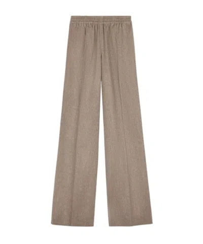 Tod's Elastic Waist Casual Pants In Brown