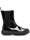 Tod's Elasticated Ankle Boots In Black