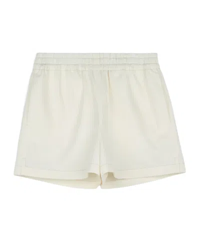 Tod's Elasticated Shorts In Neutral