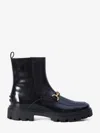Tod's Ankle Boots In Leather In Black