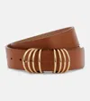 Tod's Embellished Leather Belt In Brown