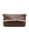 Tod's Embossed Flip Shoulder Bag In Brown