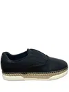 Tod's Espadrille-sole Sneakers In Black