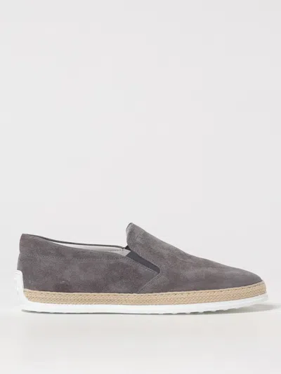 Tod's Loafer Aus Wildleder In Grey