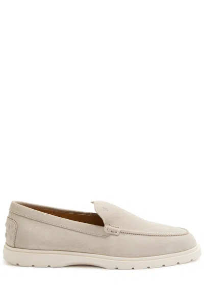 Tod's Tods Estivo Suede Loafers In Gray