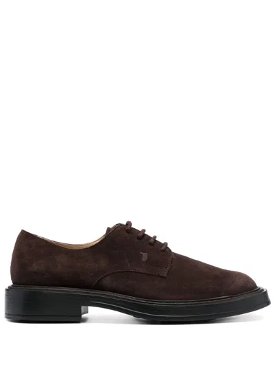 Tod's Extralight 61k Smooth Darby Shoes In Brown