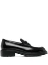 Tod's Smooth Leather Loafers In Black