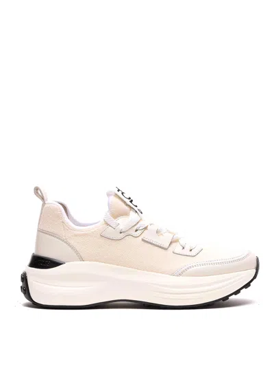 TOD'S FABRIC AND LEATHER SNEAKERS