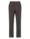 Tod's Fine Wool Trousers In Gray