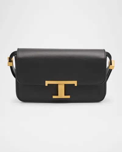 TOD'S FLAP CALF LEATHER CROSSBODY BAG