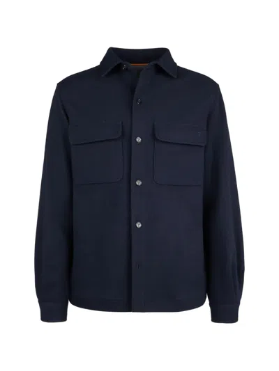 Tod's Flap-pocket Shirt In Blue