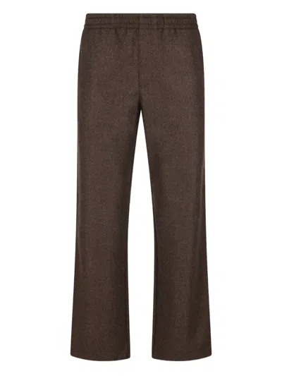 Tod's Flap-pocket Trousers In Brown