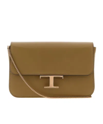 Tod's Flap Shoulder Bag In Green