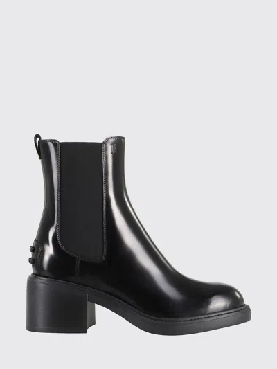 Tod's Leather Chelsea Boots In Brown