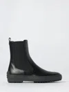 Tod's Flat Ankle Boot  Woman Color Black In Black