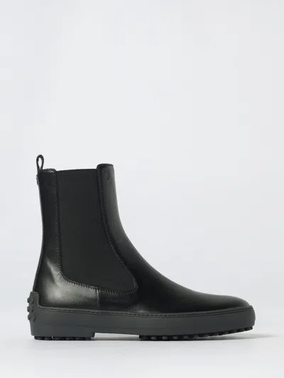 Tod's Flat Ankle Boot  Woman Color Black