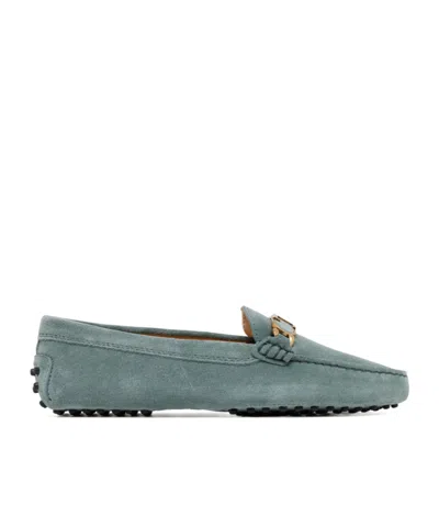 Tod's Flat-bottomed Happy Shoes In Green