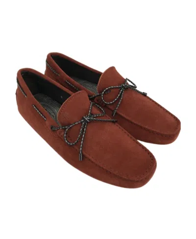 Tod's Flat Business Casual Shoes In Brown