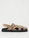 Tod's Woman Sandals Khaki Size 8 Leather In Brown