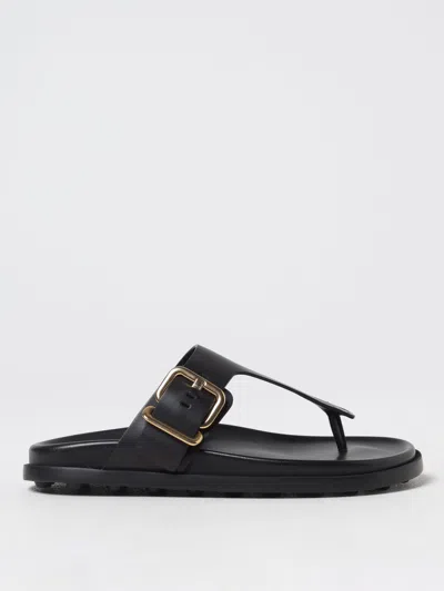 Tod's Flat Sandals  Woman Color Black