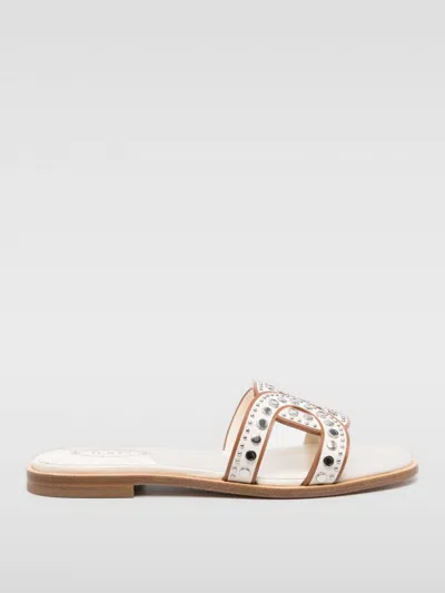 Tod's Flat Sandals  Woman Color Ivory