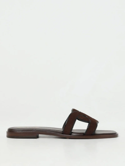 Tod's Flat Sandals  Woman Color Leather