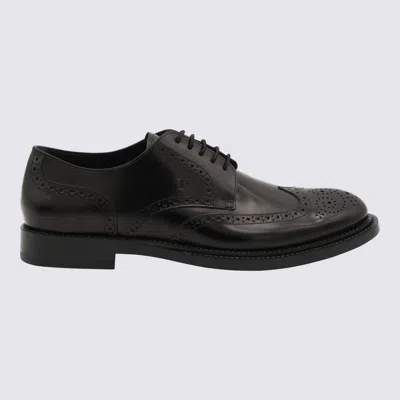 Tod's Flat Shoes Blacks And Greys In Multi