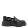 Tod's Leather Loafers With Chunky Sole And Glossy Finish In Black