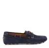 Tod's Flat Shoes Blue And Green In Black