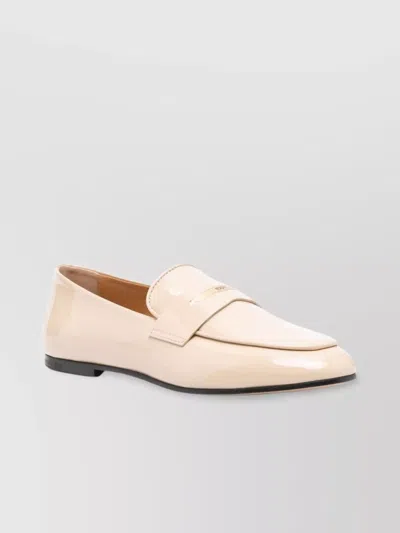 Tod's Flat Sole Penny Slot Loafers In Pink